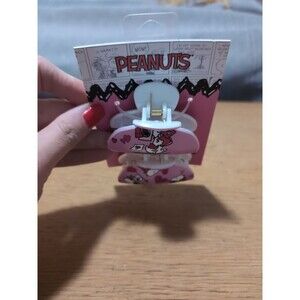 PEANUTS SNOOPY HEART HAIR CLIP 2pack